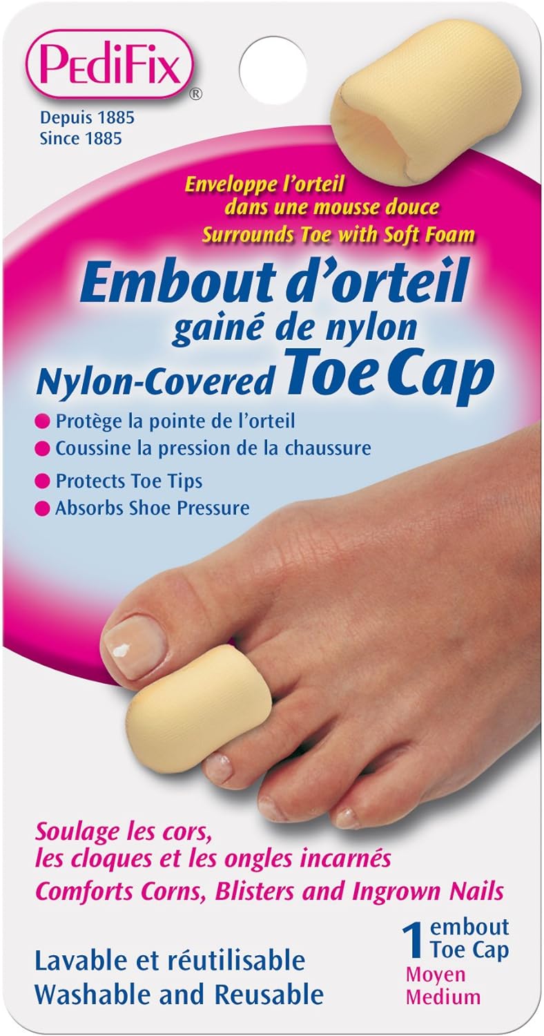 Pedifix Podiatrists' Choice Nylon-Covered Toe Cap, Medium