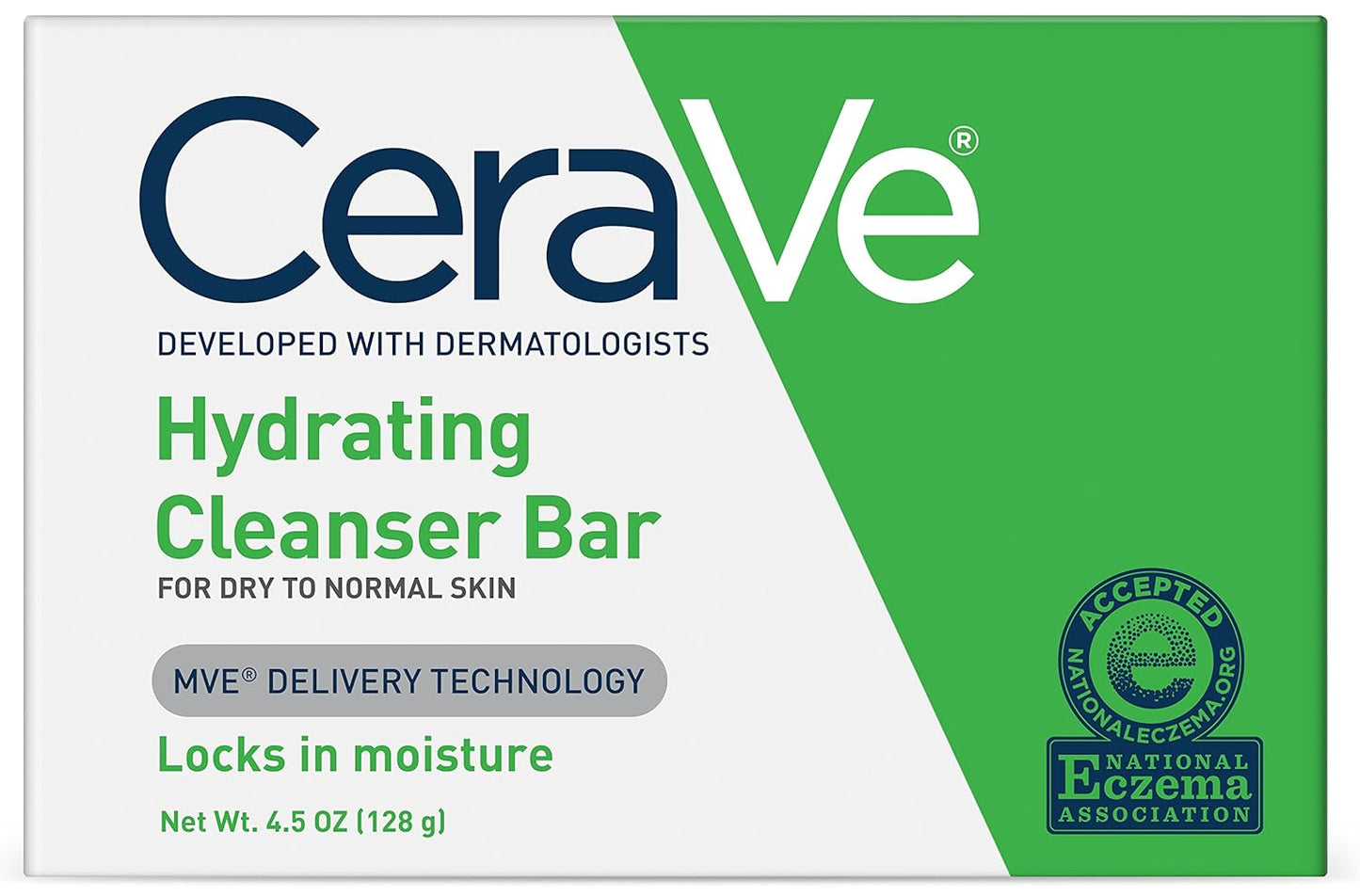 Cerave Hydrating Cleanser Bar - Soap-Free Body And Facial Cleanser , 4.5 Oz