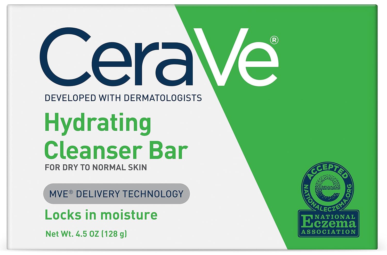 Cerave Hydrating Cleanser Bar - Soap-Free Body And Facial Cleanser , 4.5 Oz