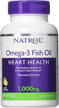 Natrol, Omega-3 Purified Fish Oil Softgels, Heart Health CareDietary Supplement, 1000 Mg, 90 Count