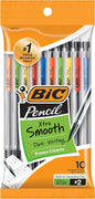 Bic Xtra-Smooth Mechanical Pencils With Erasers, Medium Point 10 Count Per Pack