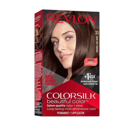 Revlon Colorsilk Hair Color - Dark Soft Brown - 4.4 Fl Oz