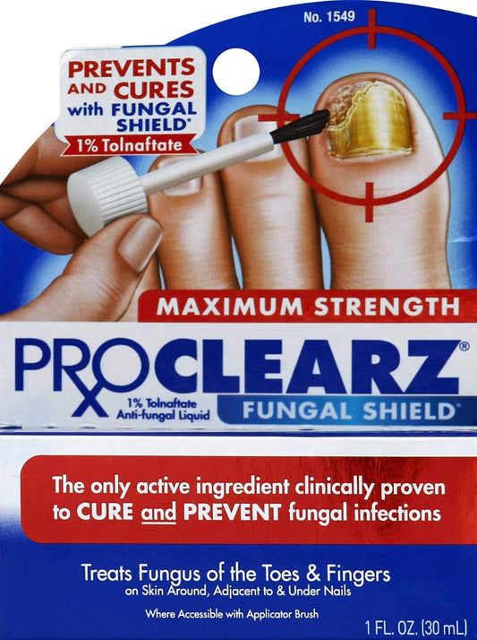 ProClearz Fungal Shield Brush-On Antifungal Liquid, Maximum Strength , 1-Ounce