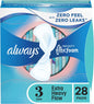 Always Infinity Feminine Pads For Women, 3 Size , 28 Ct