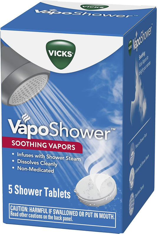 Vicks VapoShower, Shower Tablet, Shower Bomb, 5 ct