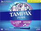 Tampax Pearl Tampons Ultra Absorbency With Leakguard Braid, Unscented, 32Count