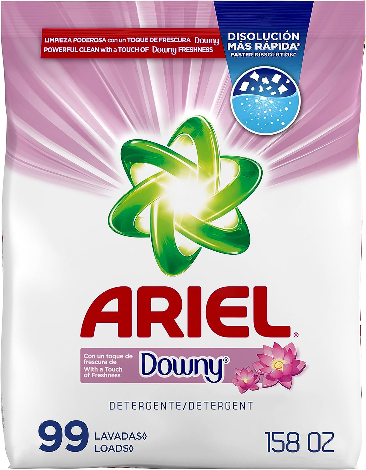 Ariel, With A Touch Of Downy Freshness, Powder Laundry Detergent, 158 Oz
