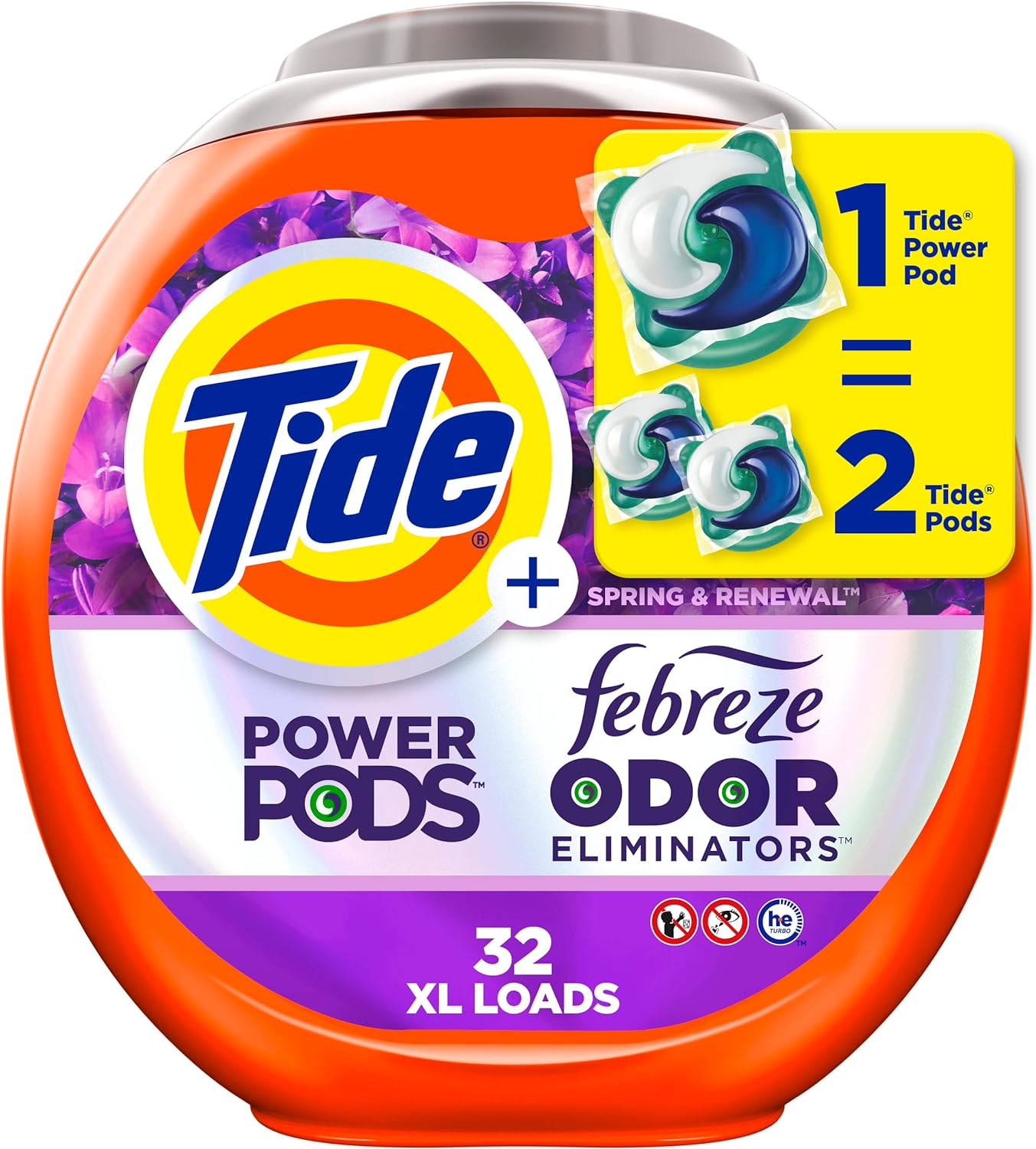 Tide Power Pods Laundry Detergent Pacs With Febreze 32 Count