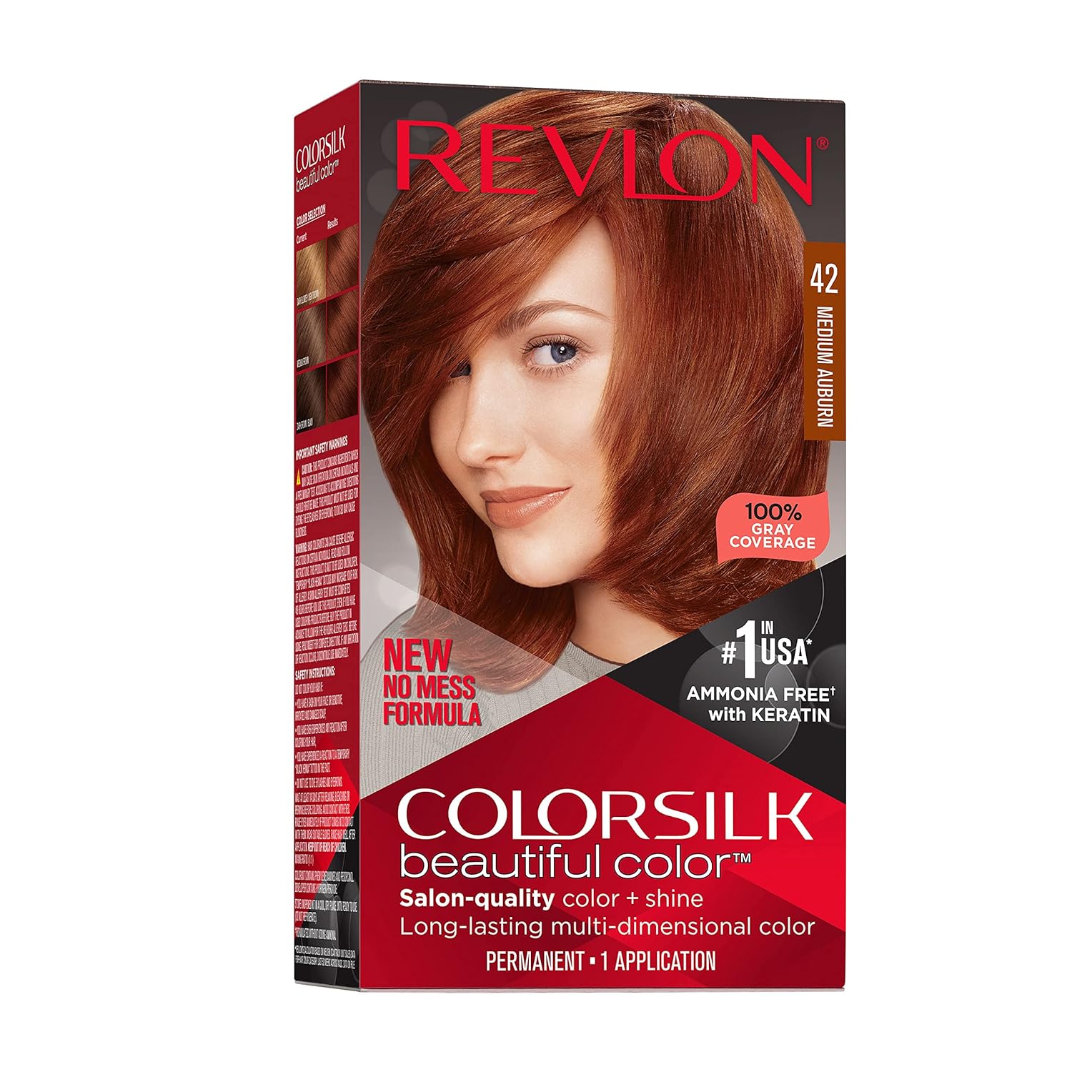 Revlon Colorsilk Hair Color - Medium Auburn - 4.4 Fl Oz
