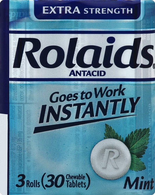 Rolaids Extra Strength Tablets Mint, 3 ct