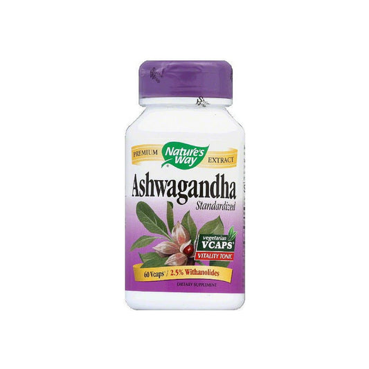 Nature'S Way Ashwagandha Standardized Vegetarian Capsules 60 Ea