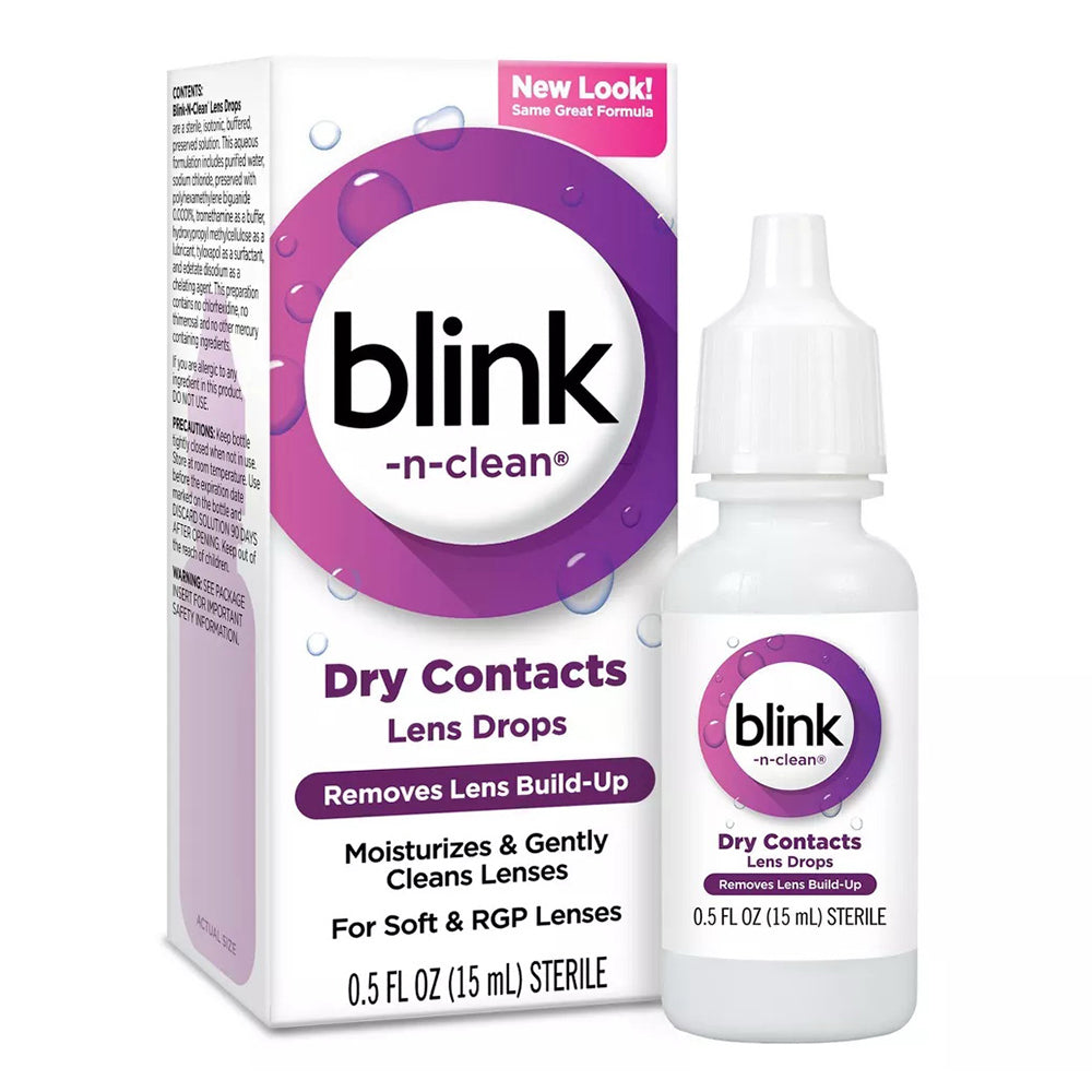 Amo Complete Blink-N-Clean Lens Drops For Soft Contact Lenses - 0.5 Oz