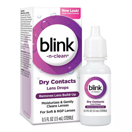 Amo Complete Blink-N-Clean Lens Drops For Soft Contact Lenses - 0.5 Oz