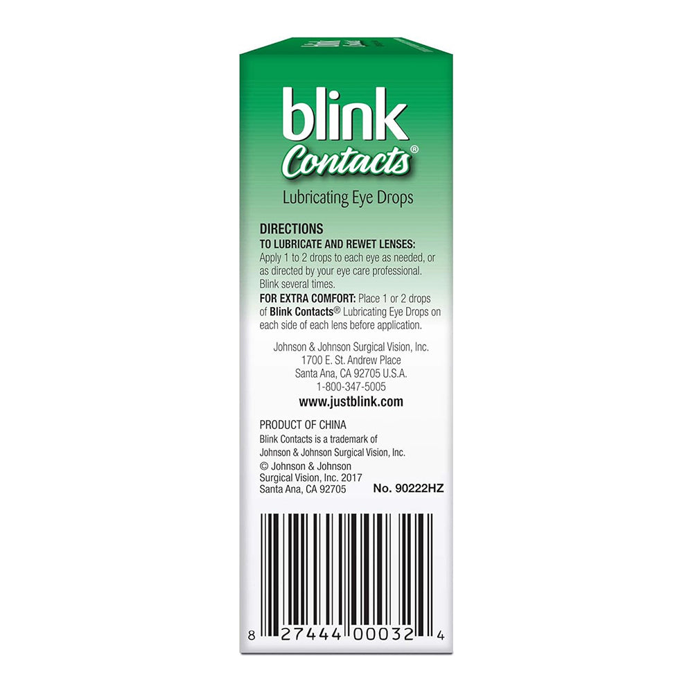 Amo Blink Contacts Lubricant Eye Drops For Soft And Rgp Lenses - 0.3 Oz
