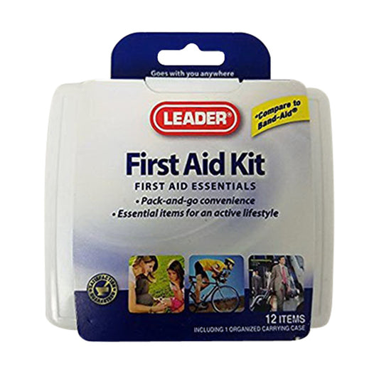 Leader First Aid Kit, First Aid Essentials - 12 Ea