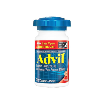 Advil Ibuprofen Pain Reliever/Fever Reducer 200 Mg Coated Tablets 200 Ea