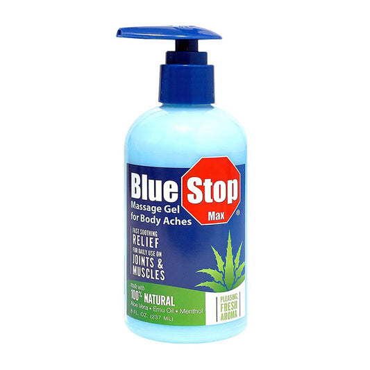 Blue Stop Max Massage Gel - 8 Oz