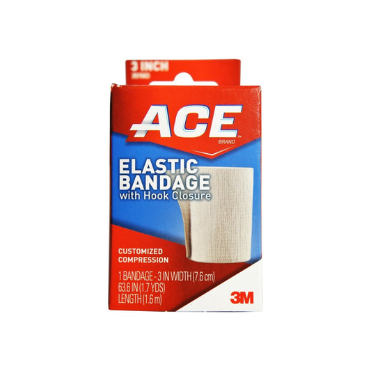 Ace Elastic Bandage With Hook Closure 3 Inch 1 Ea