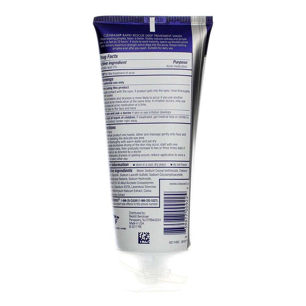 Clearasil Rapid Rescue Deep Treatment Wash - 6.78Oz