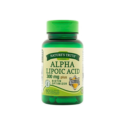 Nature'S Truth Alpha Lipoic Acid Plus Biotin Capsules, 60 Ea