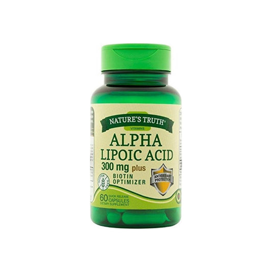 Nature'S Truth Alpha Lipoic Acid Plus Biotin Capsules, 60 Ea