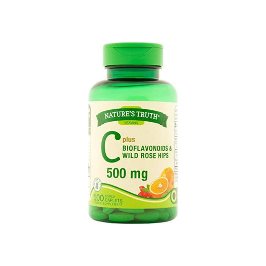 Nature'S Truth Vitamin C 500 Mg With Bioflavonoids & Rose Hips Tablets, 100 Ea