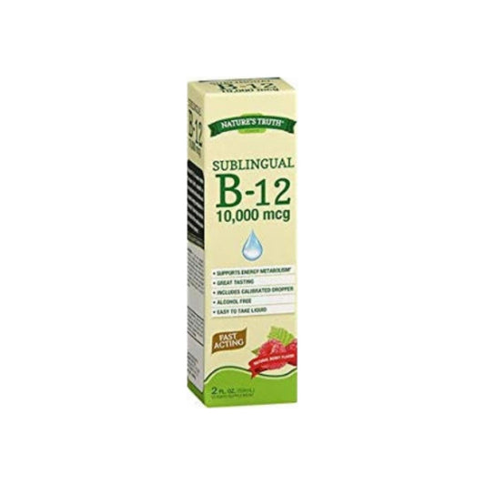 Nature'S Truth Sublingual B-12 10,000Mcg Vitamin Supplement, Berry Flavor, 2 Oz