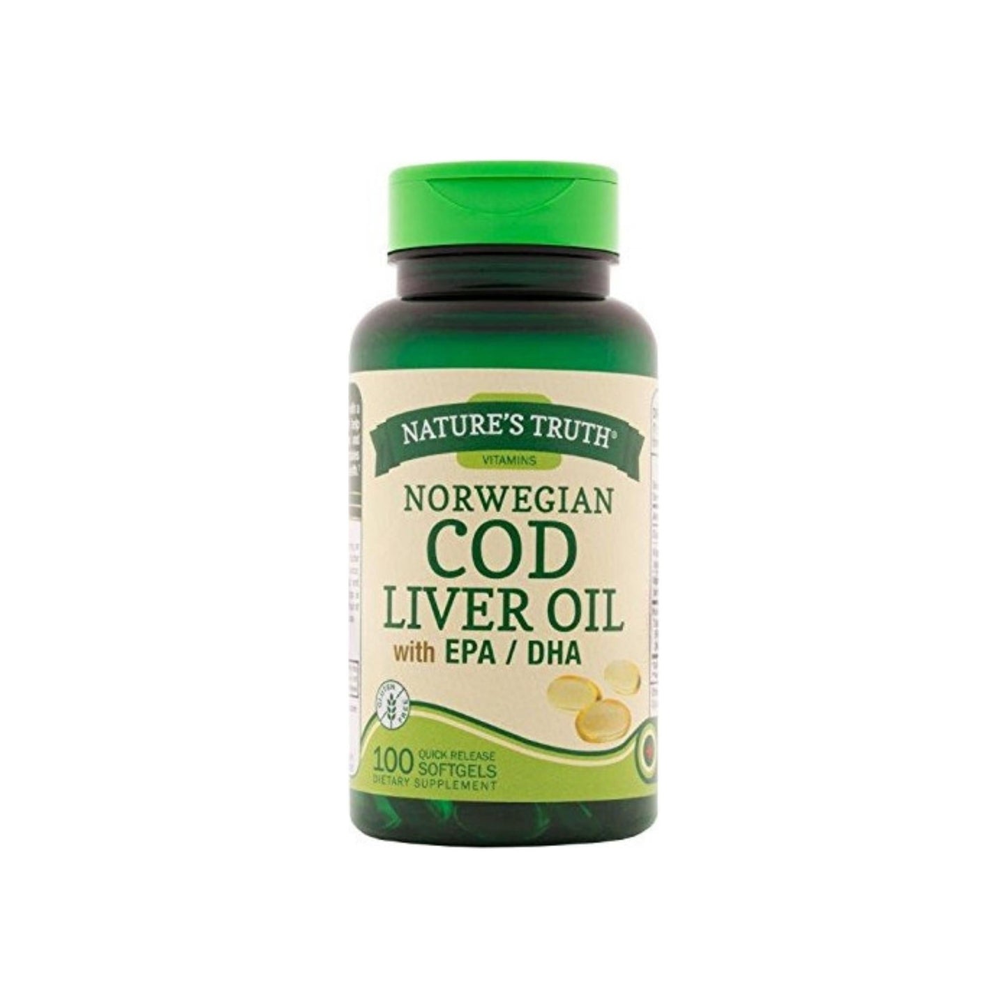 Nature'S Truth Norwegian Cod Liver Oil Supplement, 100 Ea