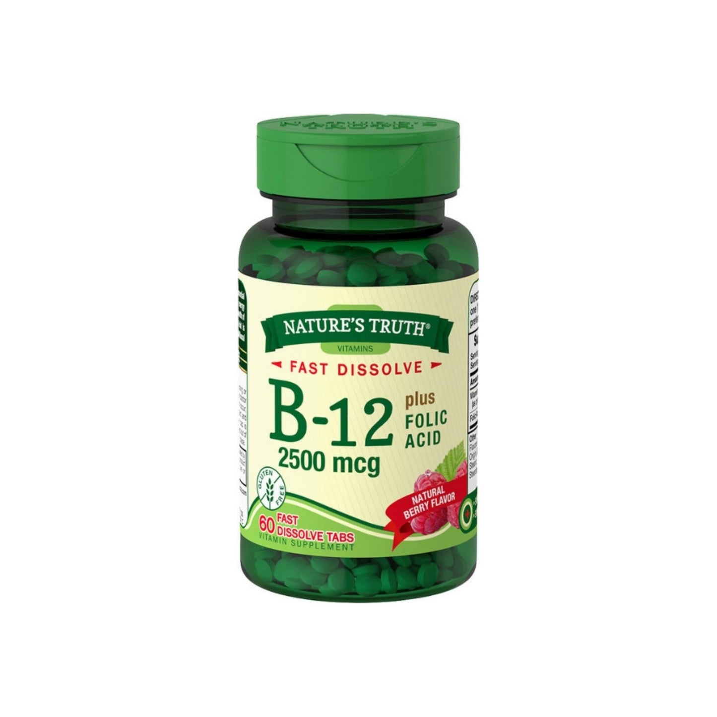 Nature'S Truth B-12 Fast Dissolve Tablets, Berry, 60 Ea
