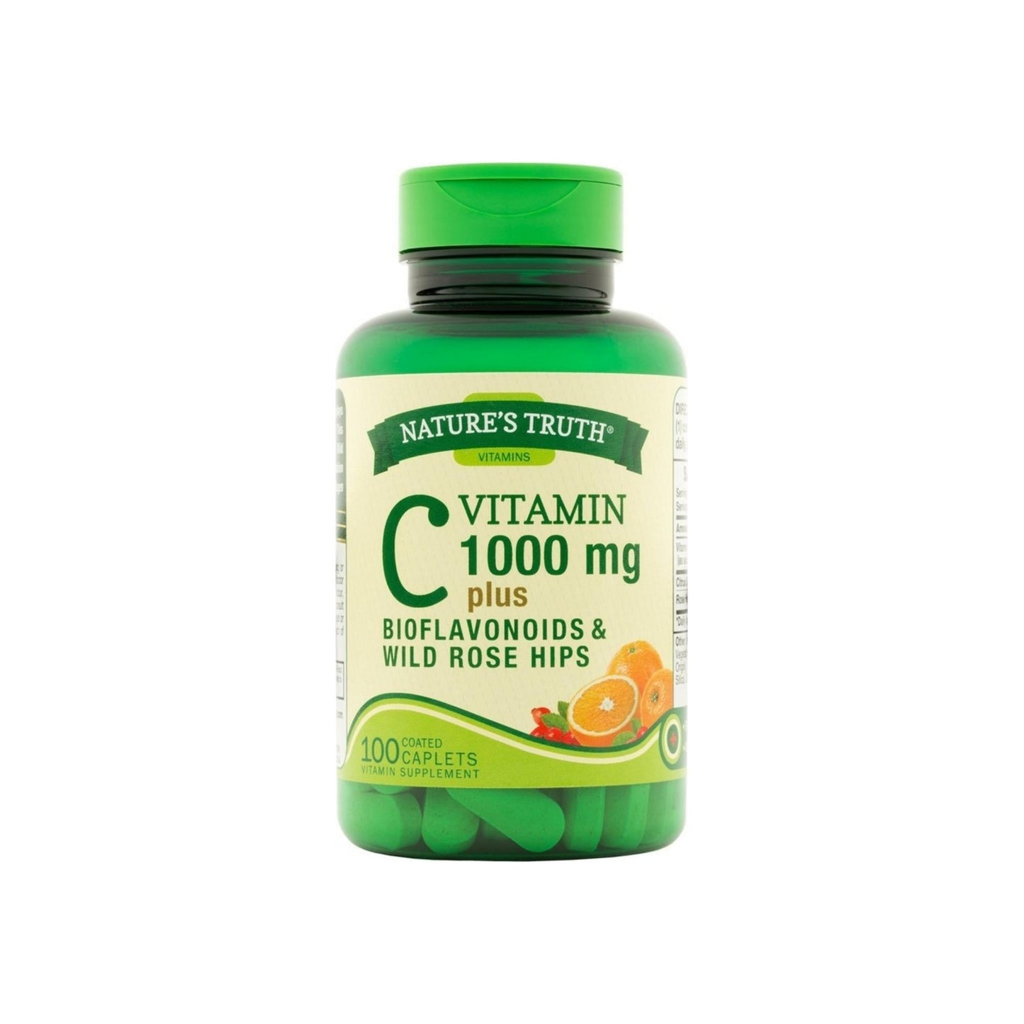 Nature'S Truth Vitamin C With Bioflavonoids & Rose Hips Tablets, 1,000 Mg 100 Ea