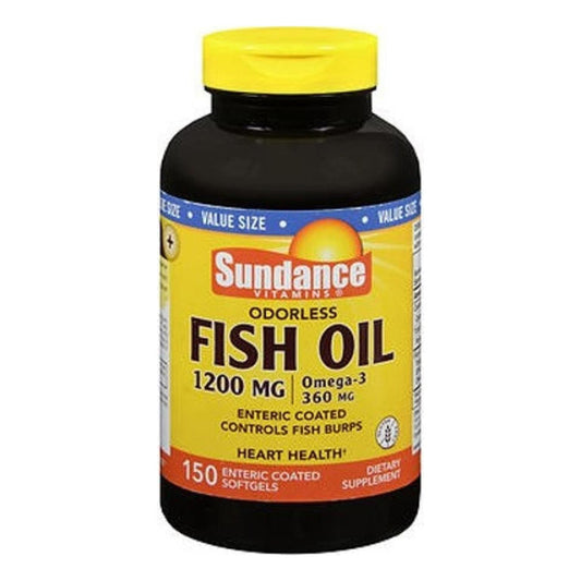 Sundance Vitamins Odorless Fish Oil 1200 Mg/Omega-3 360 Mg, 150 Ea