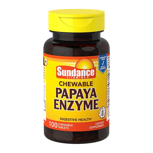 Sundance Vitamins Chewable Papaya Enzyme, 100 Ea