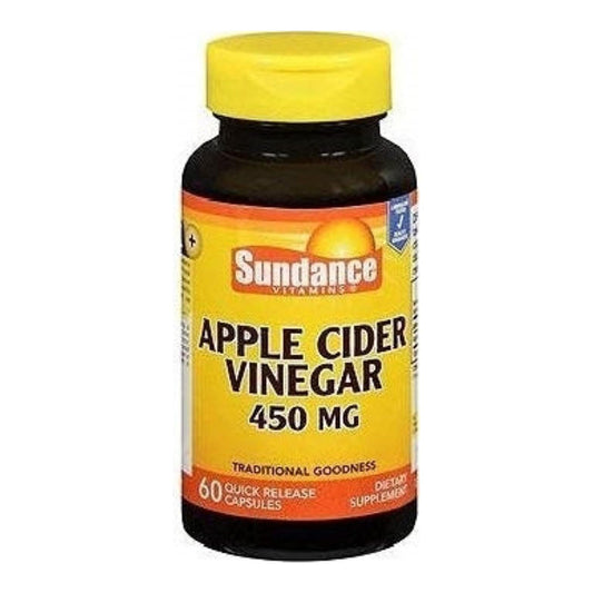 Sundance Vitamins Apple Cider Vinegar 450 Mg, 60 Ea