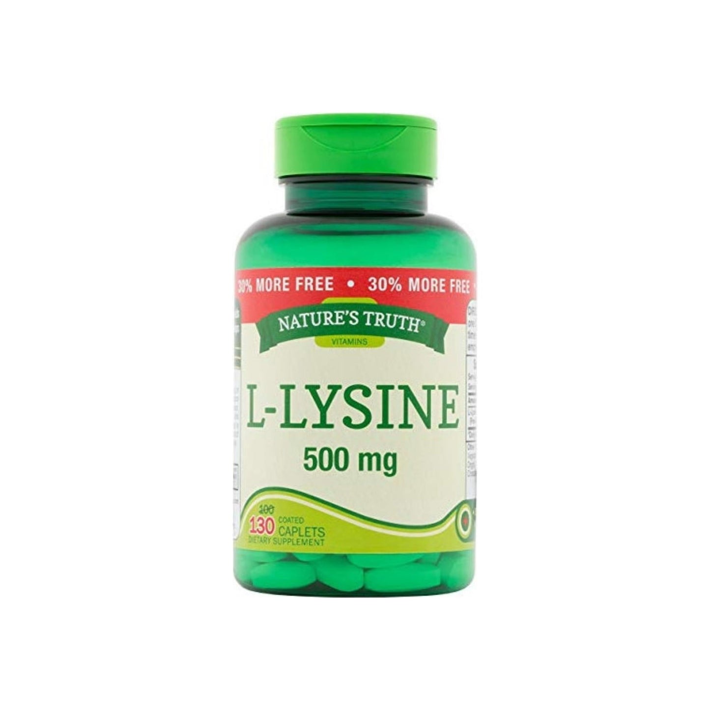 Nature'S Truth L-Lysine 500Mg Bonus Tablets, 130 Ea