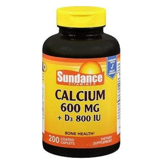 Sundance Calcium 600 Mg + Vitamin D3 800 Iu, 200 Ea