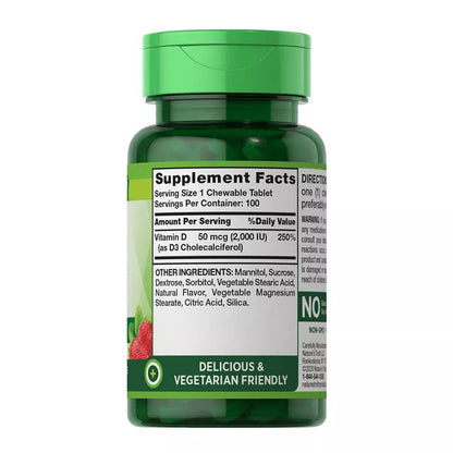 Nature'S Truth Chewable Vitamin D3 - 2000 Iu - 100 Tablets