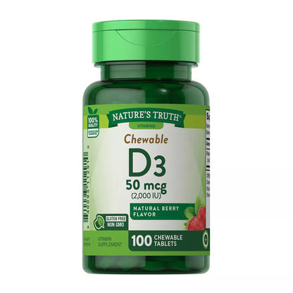 Nature'S Truth Chewable Vitamin D3 - 2000 Iu - 100 Tablets