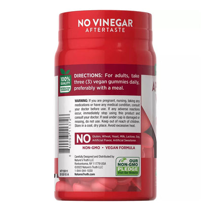 Nature'S Truth Apple Cider Vinegar Gummies, 600 Mg - 75 Count