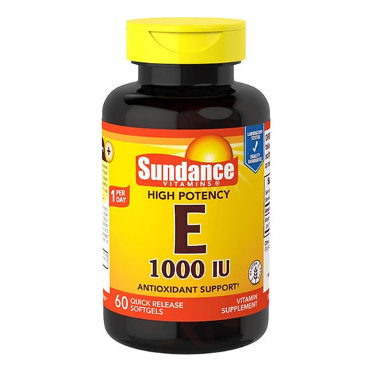 Sundance Vitamins High Potency E 1000 Iu, 60 Ea