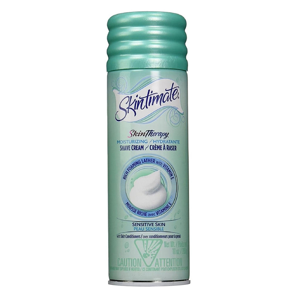 Skintimate Skin Therapy Moisturizing Shave Cream, Sensitive Skin 10 Oz