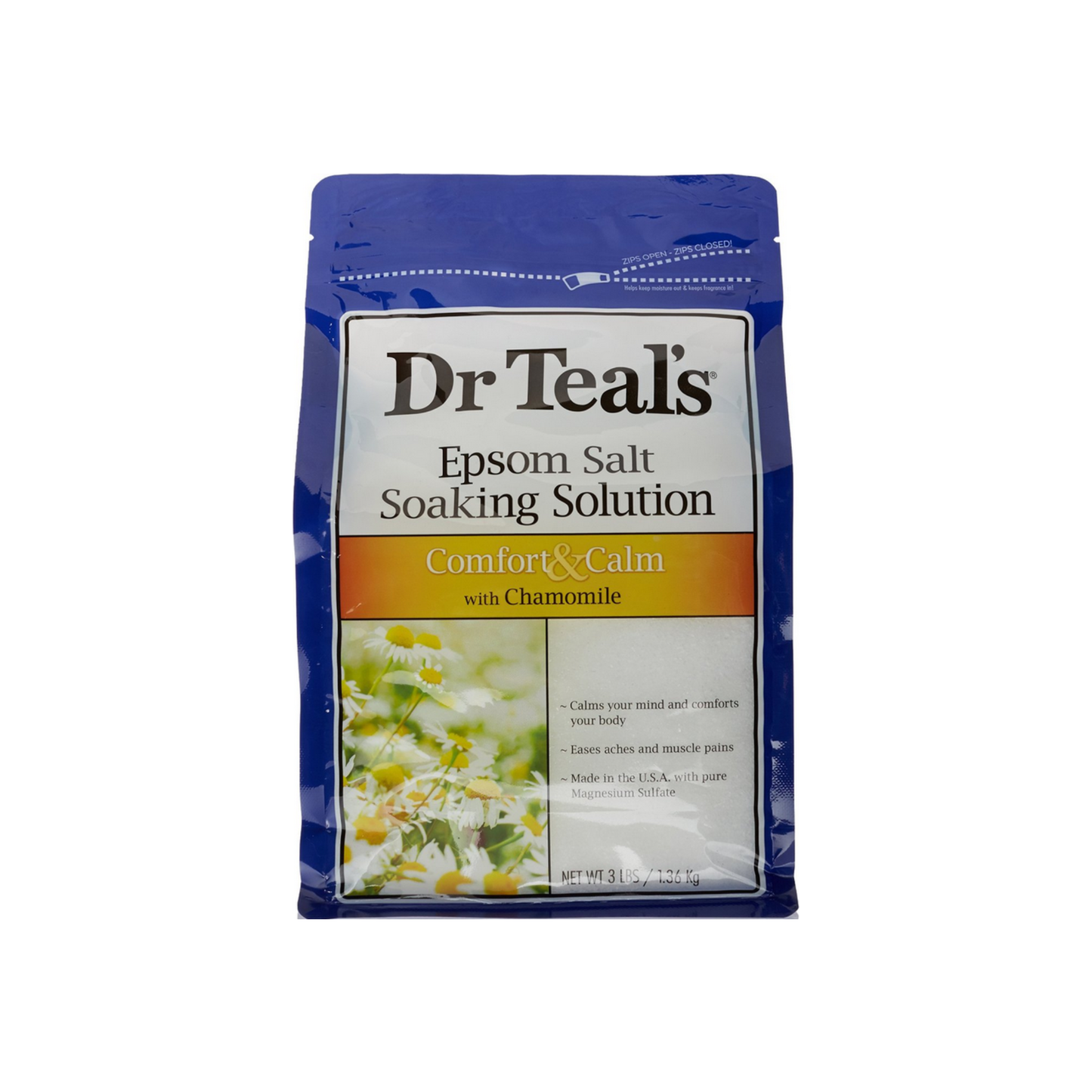 Dr Teal'S Epsom Salt Soaking Solution, Comfort & Calm With Chamomile 48 Oz