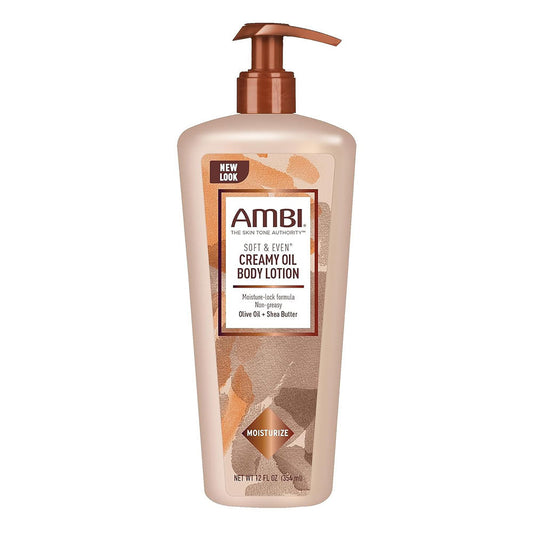 Ambi Soft & Even Creamy Oil Body Lotion - 12 Oz