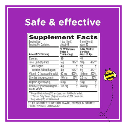 Zarbee'S Black Elderberry Syrup For Kids , 8 Fl Oz