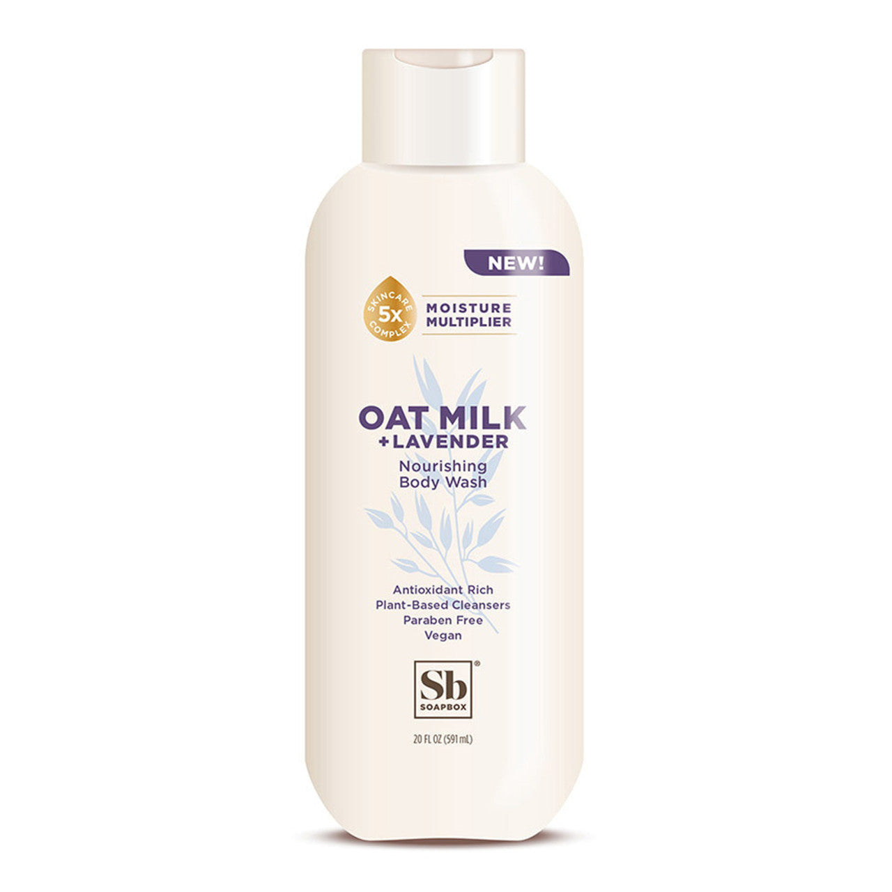 Soap Box Body Wash, Oat Milk And Lavender, 20 Oz