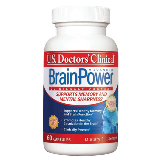 U.S. Doctors' Clinical Brainpower Advanced Memory Supplement Capsules 60 Ea