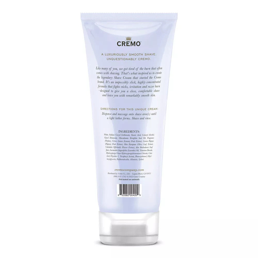 Cremo Astonishingly Superior Shave Cream, French Lavender, 6 Fl Oz