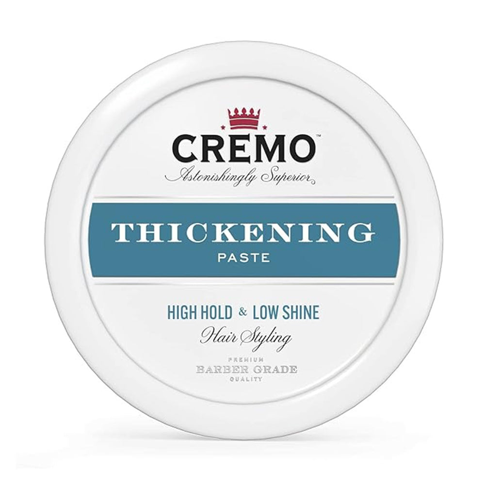 Cremo Premium Barber Grade Hair Styling Thickening Paste, High Hold, Low Shine, 4 Oz
