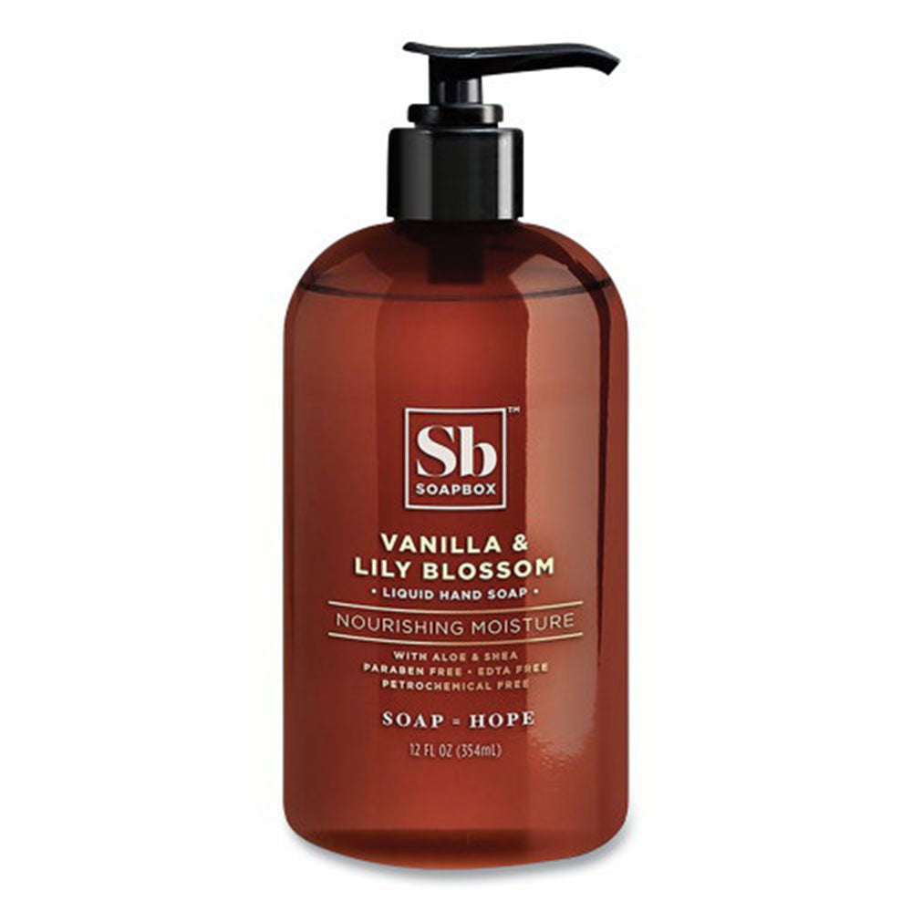 Soapbox Hand Soap, Vanilla And Lily Blossom, 12 Oz