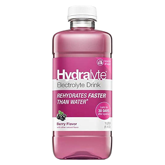 Hydralyte Electrolyte Oral Hydration Ready-To-Drink Solution, Berry, 33.8 Ounce