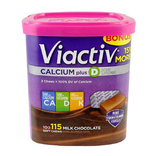 Viactiv Calcium Plus D, Milk Chocolate Soft Chews - 100 Ea